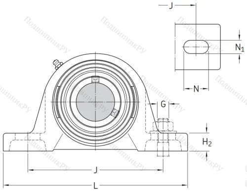 Подшипниковый корпус SYJ 506 в Владивостоке