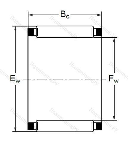 Подшипник K 58x65x35.5 (KT) в Владивостоке