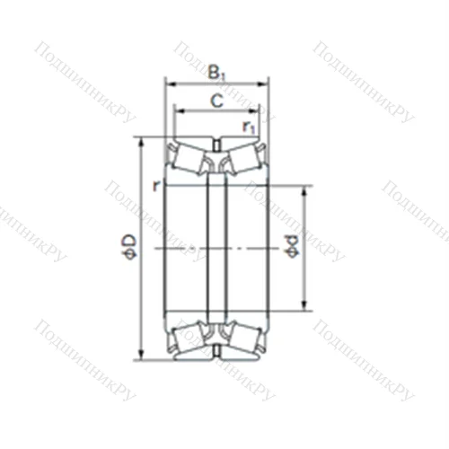 Подшипник роликовый радиально-упорный 120KBE 131