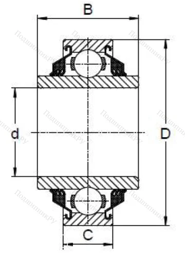 Радиальный шариковый подшипник W 208 PP 8 в Владивостоке