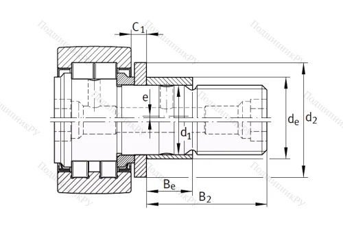 Подшипник PWKRE 62 2RS от производителя  INA