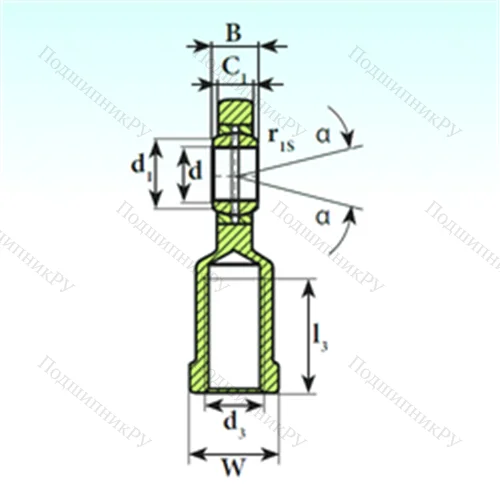Подшипник скольжения сферический SI 25 ES от производителя  ISB