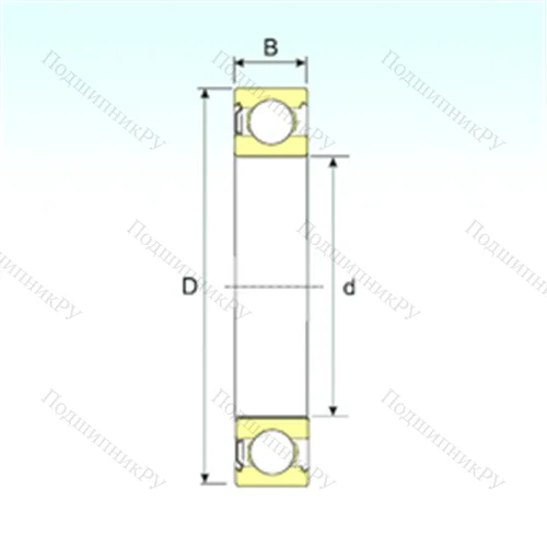 Подшипник шариковый радиальный 604-Z от производителя  ISB