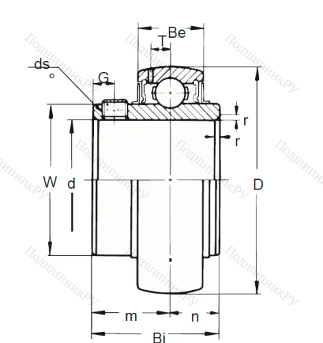 Корпусный подшипник UC 205-16 (ASAHI) в Владивостоке