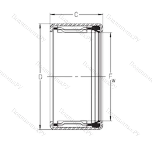 Подшипник игольчатый радиальный SCE 89P