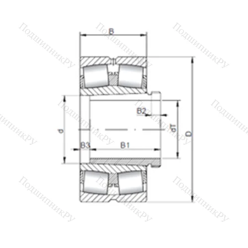 Подшипник роликовый радиальный самоцентрирующийся 22309 KCW 33+AH 2309 от производителя  CX