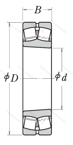 Сферический роликовый подшипник с конической посадкой на вал 22211 EAKE 4 C 3
