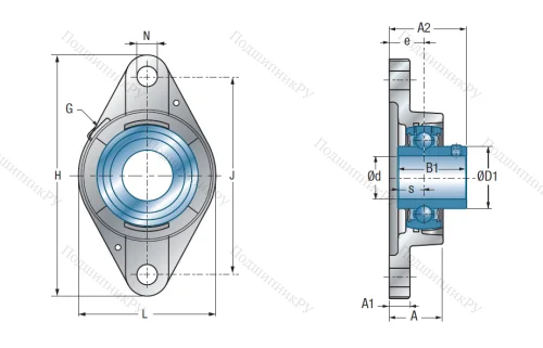 Подшипниковый узел UCFLE 205 в Владивостоке