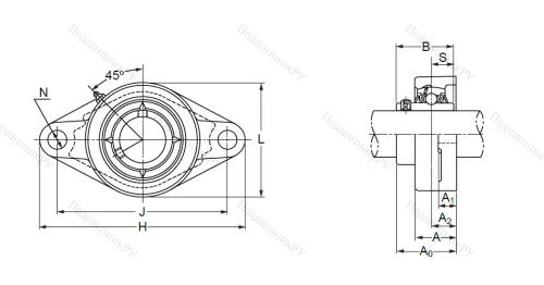 Подшипниковый узел UCFL 312 в Владивостоке