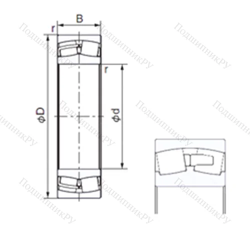 Подшипник роликовый радиальный 23122AX