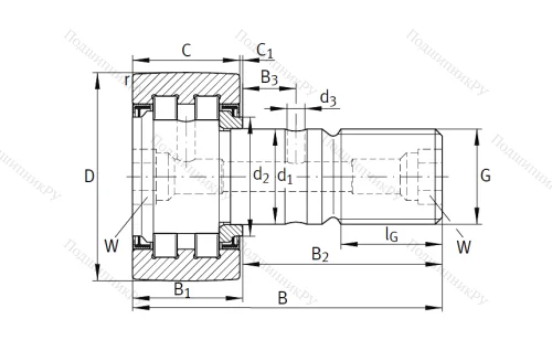 Подшипник PWKR 35 2RS от производителя  INA