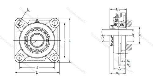 Подшипниковый узел UKF 210 в Владивостоке