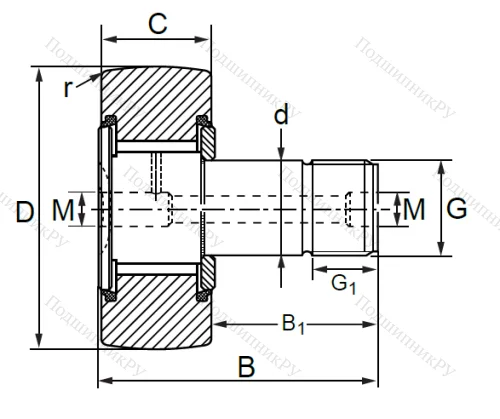 Опорный ролик  KRV 26 PPSK в Владивостоке