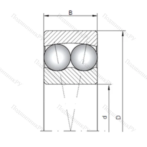 Подшипник шариковый радиальный самоцентрирующийся 1410 от производителя  CX