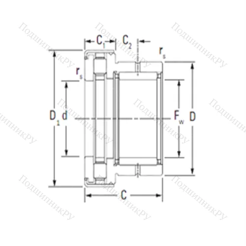 Подшипник комбинированный NAXR 20Z.TN от производителя  TIMKEN
