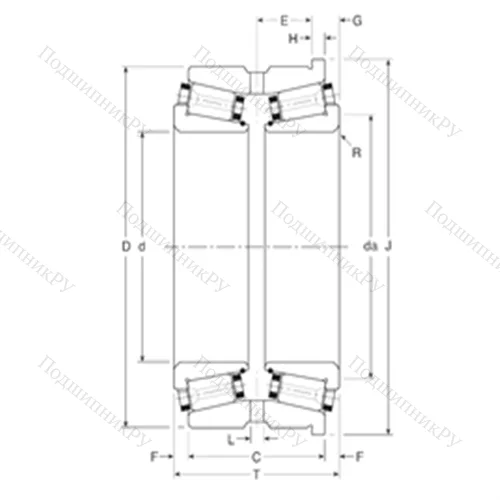 Подшипник роликовый радиально-упорный 131095/131152XH