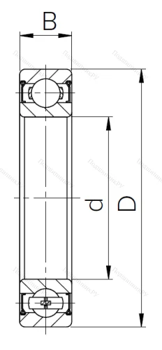 Шариковый однорядный подшипник 80200 T (6200 ZZT) в Владивостоке