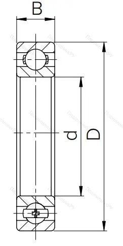 Шариковый однорядный подшипник 217 А (6217) в Владивостоке