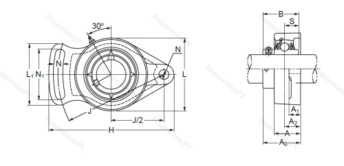 Подшипниковый узел UCFA 208 в Владивостоке