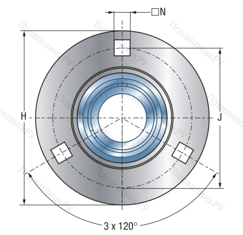 Подшипниковый корпус PF 207 в Владивостоке