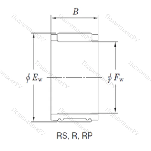 Подшипник игольчатый радиальный R 14/17A