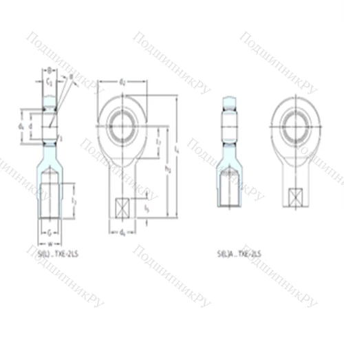 Подшипник скольжения сферический SI 35TXE-2LS от производителя  SKF