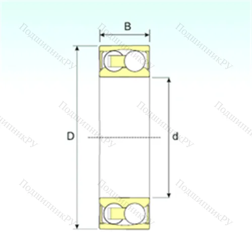 Подшипник шариковый радиальный самоцентрирующийся 2204-2RSTN 9
