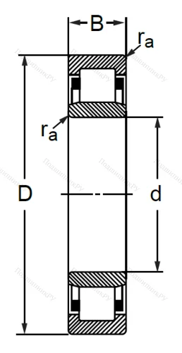 Цилиндрический роликовый подшипник 32319 Л (NU 319 M) в Владивостоке