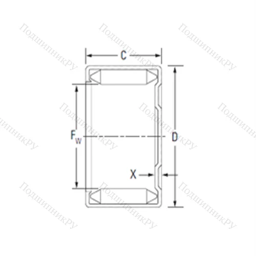 Подшипник игольчатый радиальный MH 16121