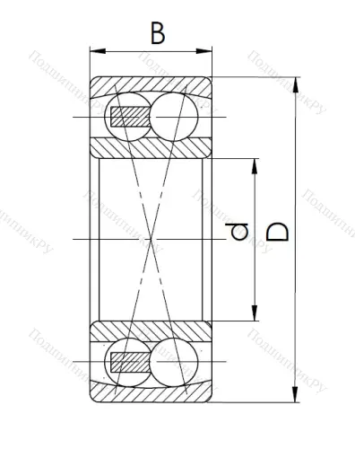 Двухрядный шариковый подшипник 1613 (2313) в Владивостоке