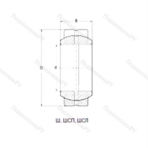 Подшипник скольжения сферический ШСП25 от производителя  CRAFT