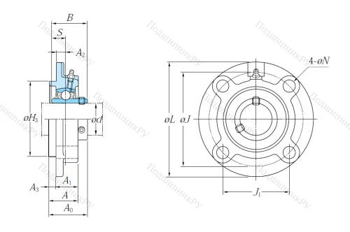 Подшипниковый узел UCFC 212 J в Владивостоке