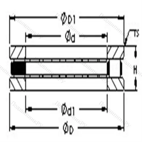 Подшипники роликовые упорные 81209 M от производителя  AST