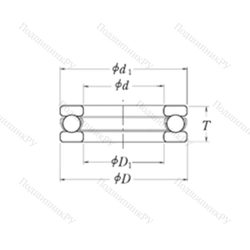 Подшипник шариковый упорный MT 4