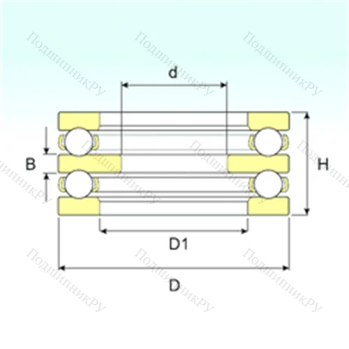 Подшипник шариковый упорный 52236 M