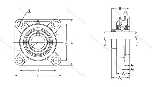 Подшипниковый узел UCF 208 в Владивостоке