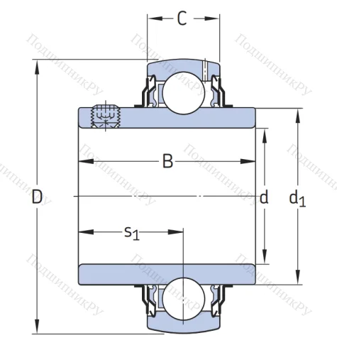 Корпусный подшипник YAR 211-200-2F в Владивостоке