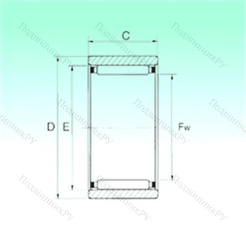 Подшипник игольчатый радиальный RNAO 17x25x13