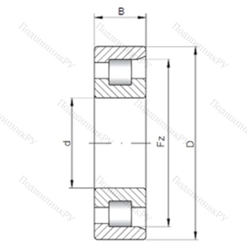 Подшипник роликовый радиальный NF 39/1180 от производителя  CX