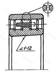Модификация подшипника 5-3182114КЕ размер 70x110x30 от производителя  ГПЗ-1