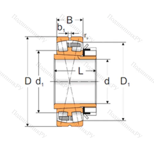 Подшипник роликовый радиальный самоцентрирующийся 22232 ACKMW 33+H 3132