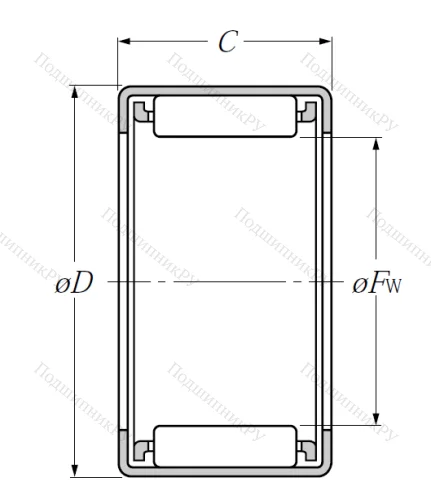 Игольчатый подшипник HK 0810 C от производителя  NTN