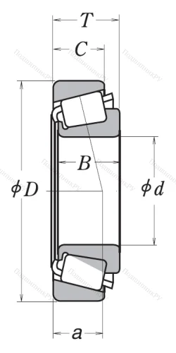 Конический роликовый подшипник HR 32305 J от производителя  NSK
