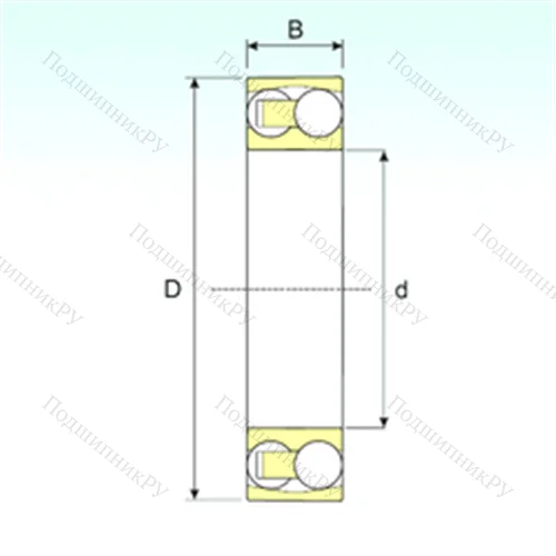 Подшипник шариковый радиальный самоцентрирующийся 127 TN 9