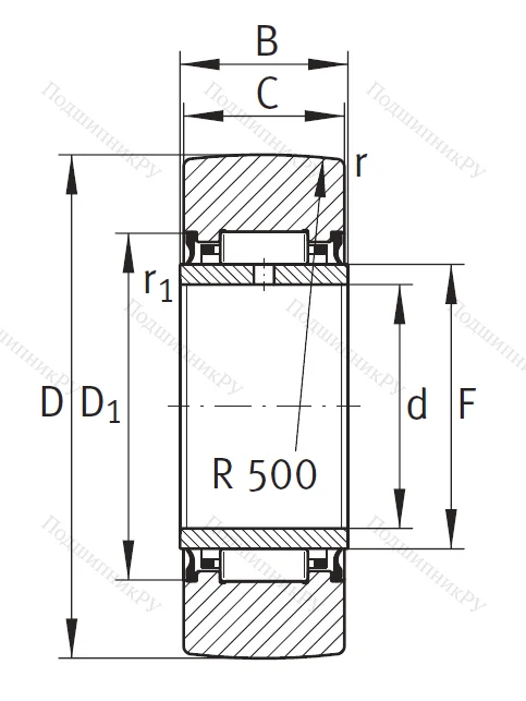 Подшипник NA 22/6 2RSR