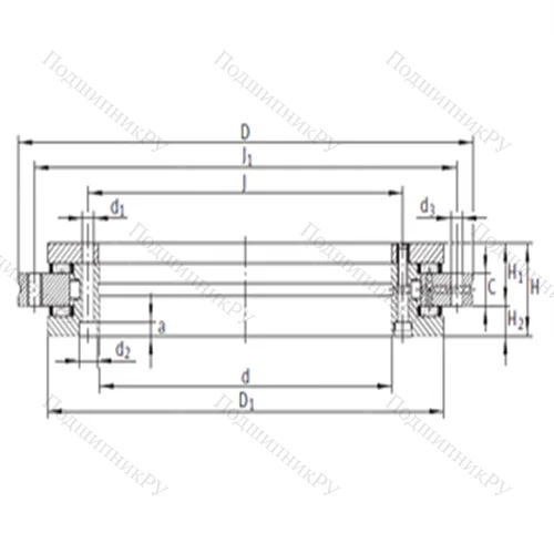 Подшипник комбинированный YRT 395