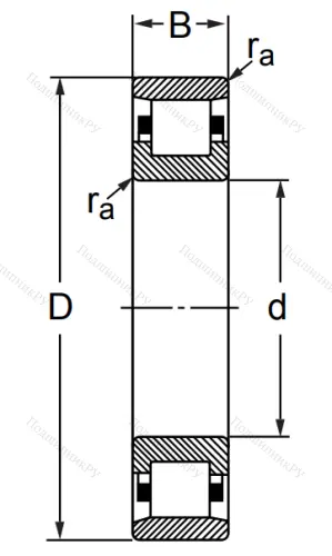 Цилиндрический роликовый подшипник 2313 KM (N 313) в Владивостоке