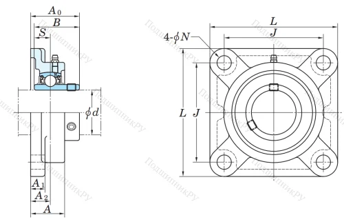 Подшипниковый узел UCF 216 в Владивостоке