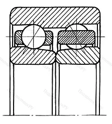 Подшипник  3207D (3086207) размер 35x72x27 от производителя  SKF