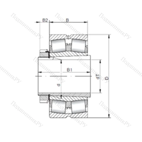 Подшипник роликовый радиальный самоцентрирующийся 22309 KCW 33+H 2309 от производителя  CX